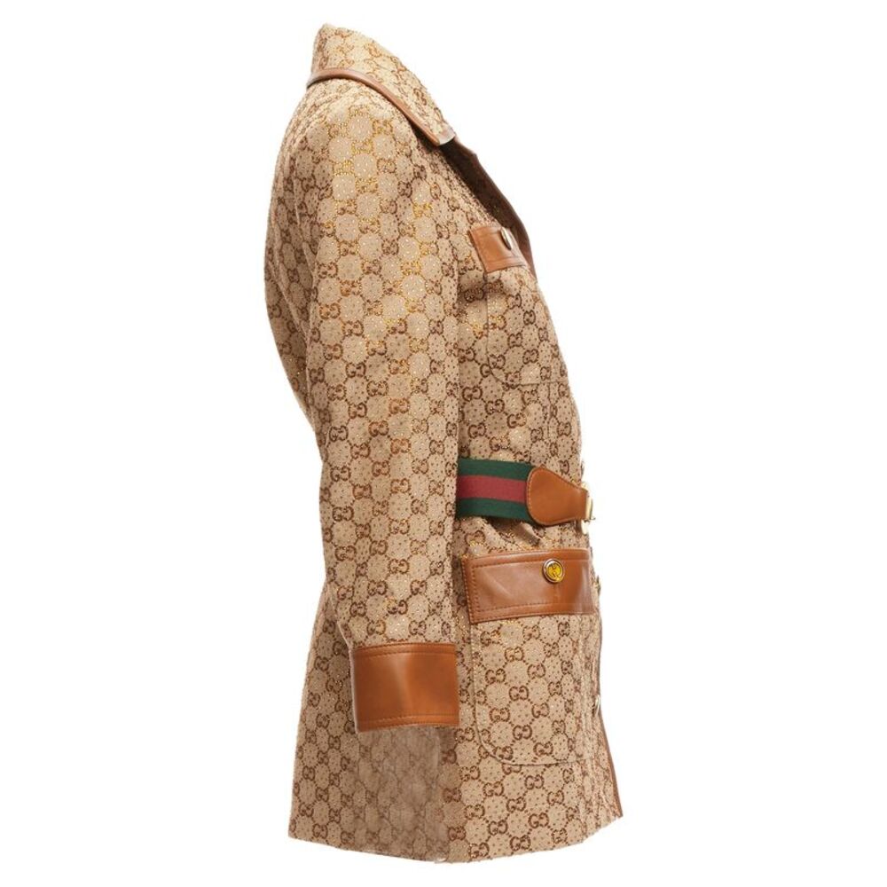 Gucci Canvas Crystal Horsebit Jacket - Picture 5 of 6